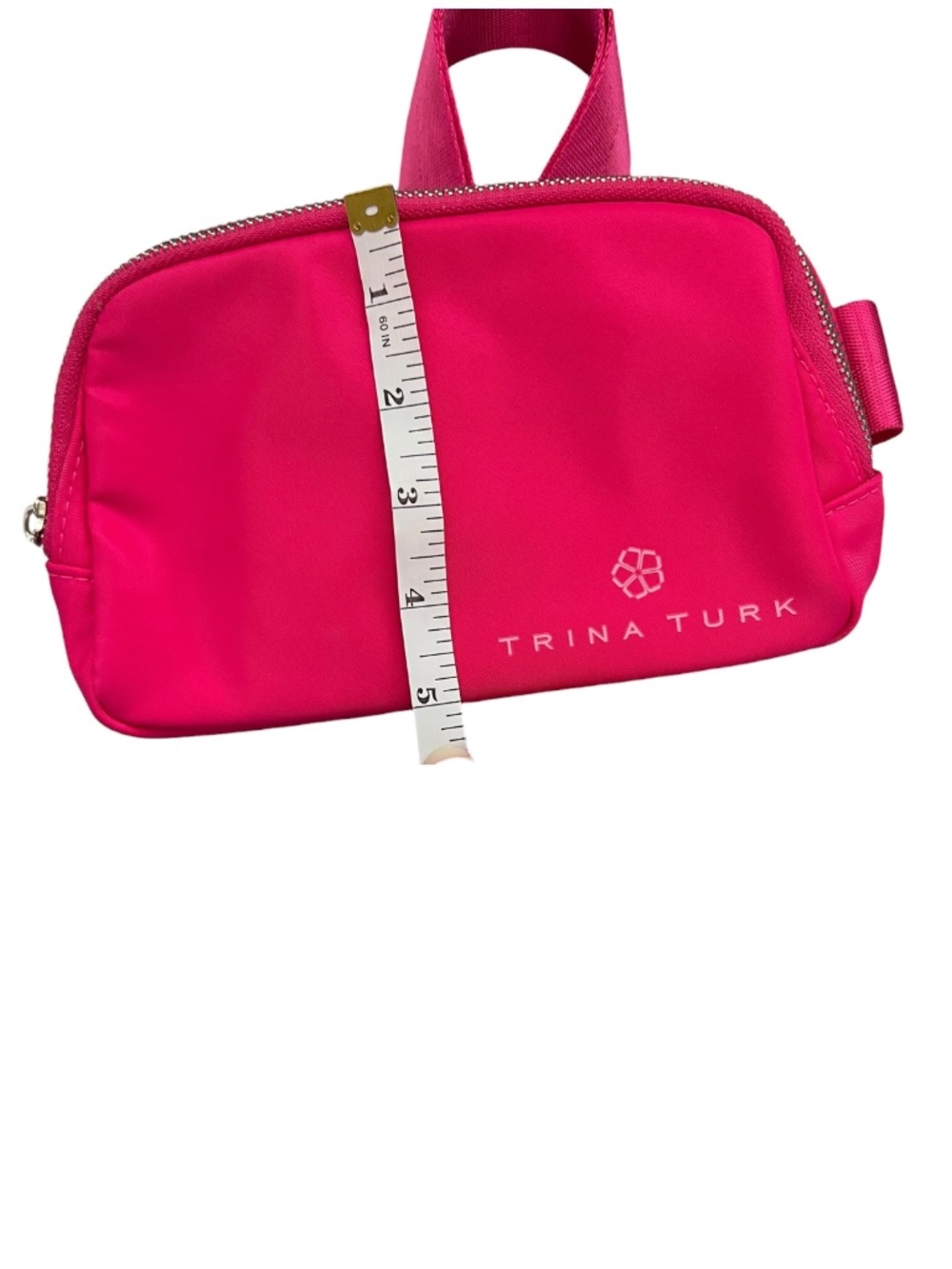 Trina Turk Hot Pink Belt Bag Fanny Pack Neon Pink Travel Crossbody - Picture 6 of 6